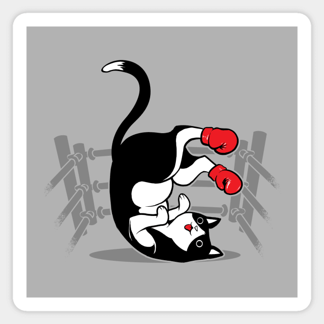 Boxer Cat Sticker by Tobe_Fonseca